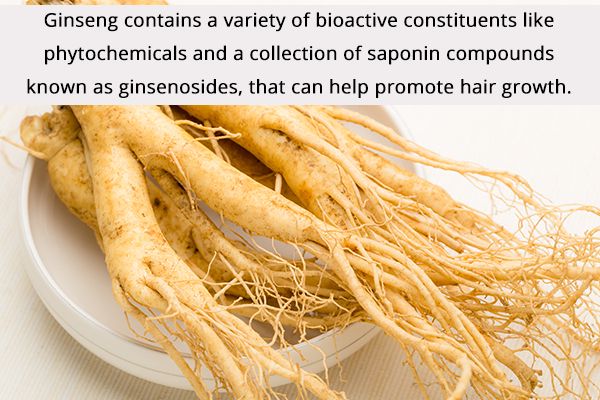 ginseng is a medicinal herb beneficial for hair growth